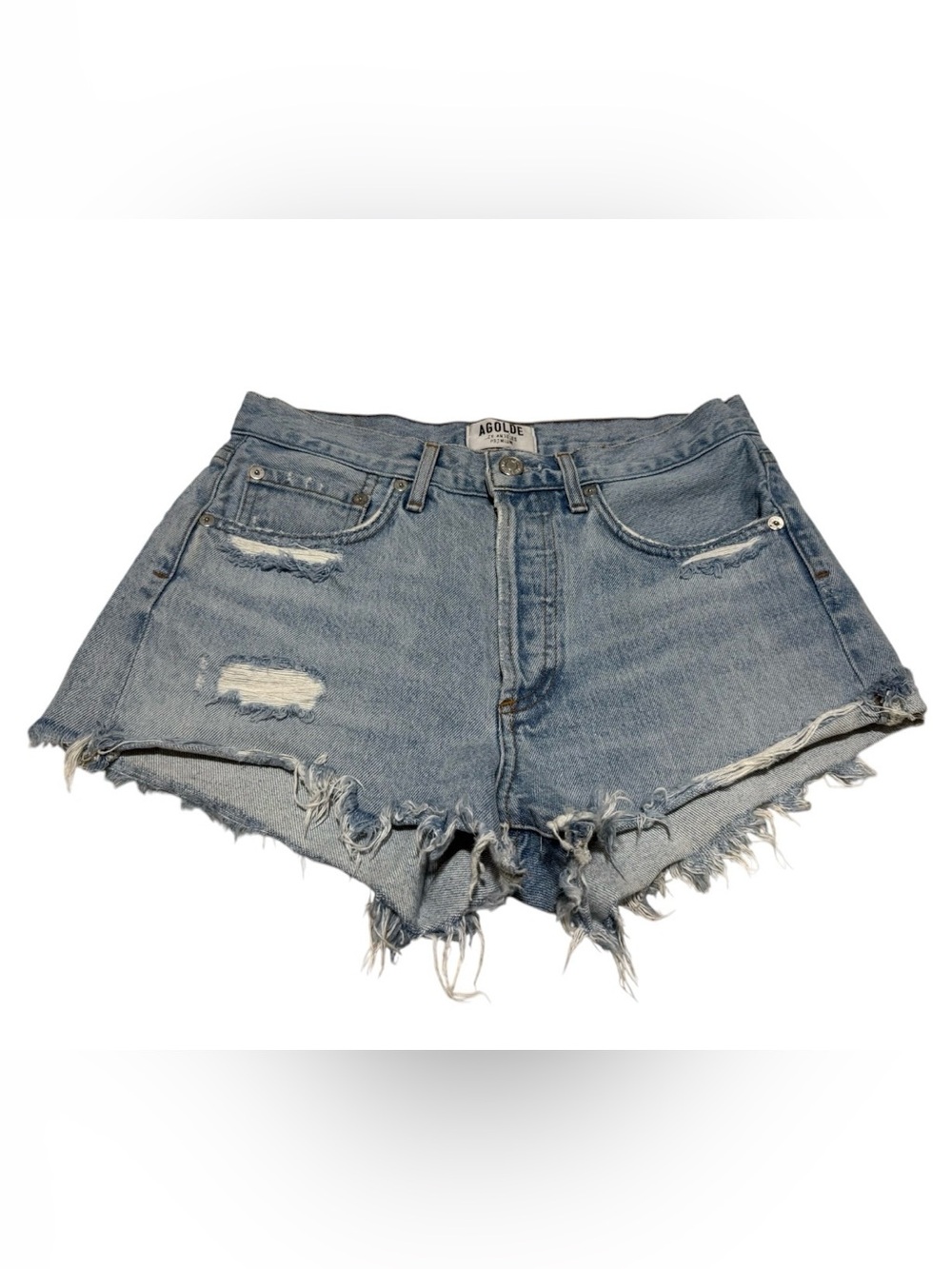 AGOLDE Parker Distressed Cut Off Shorts Size 24